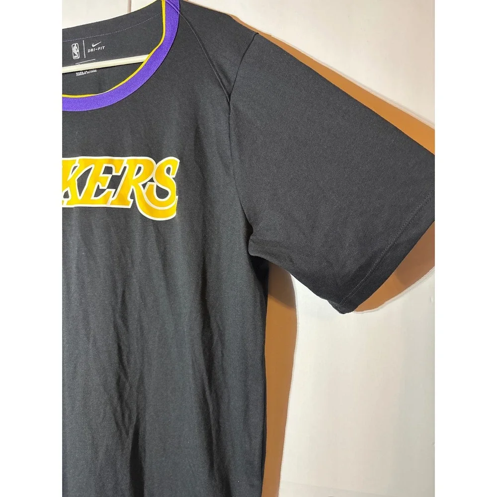 Nike Los Angeles Lakers Dri-Fit NBA‎ Basketball Jersey T-Shirt Men's XL